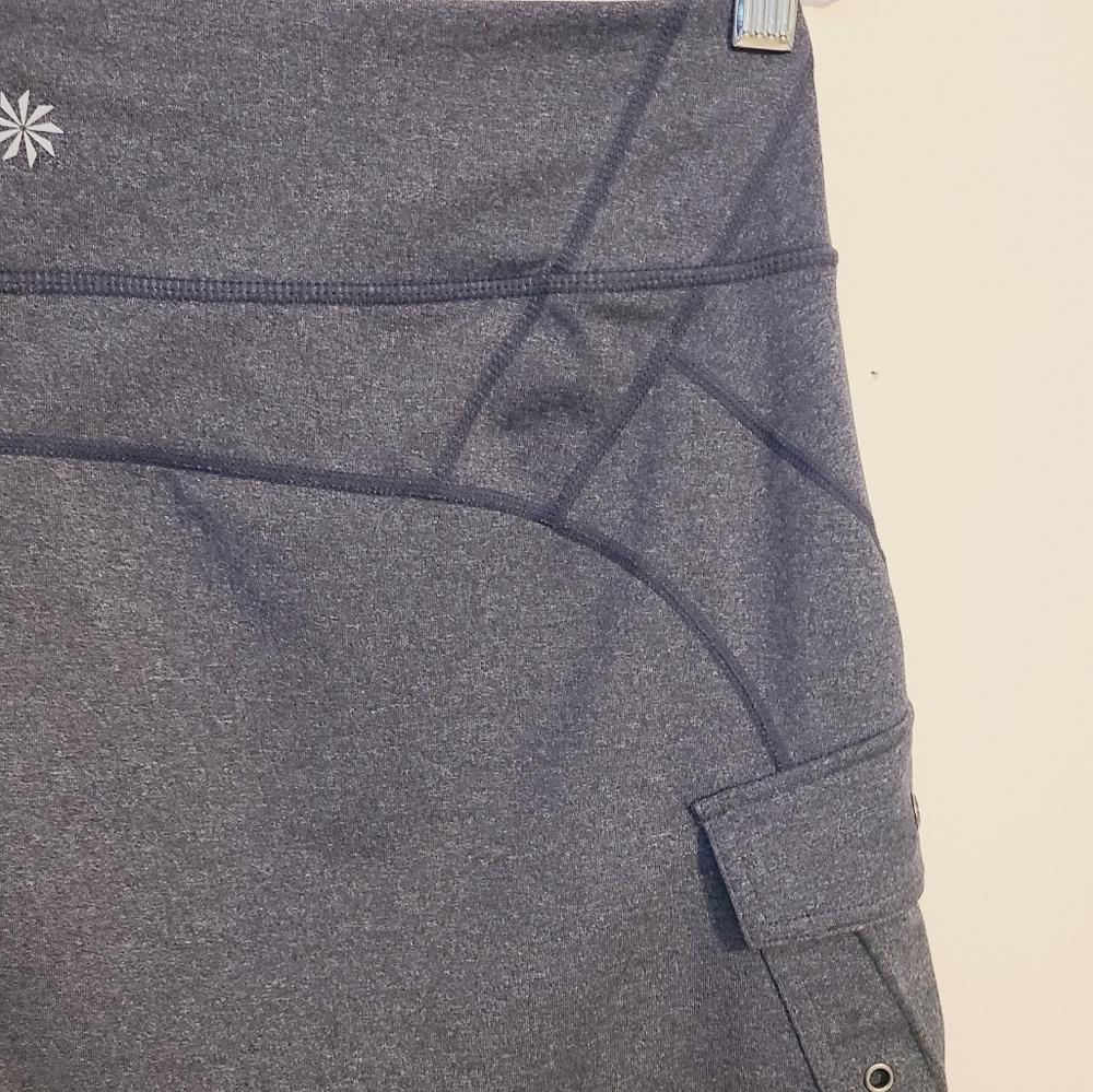 Athleta | Women's Gray Athleisure Golf or Tennis Skorts (Size Medium Tall) - Picture 9 of 14